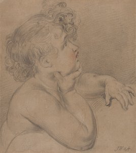 Studio dalla natura, uno dei bambini della carità per il grande quadro dell